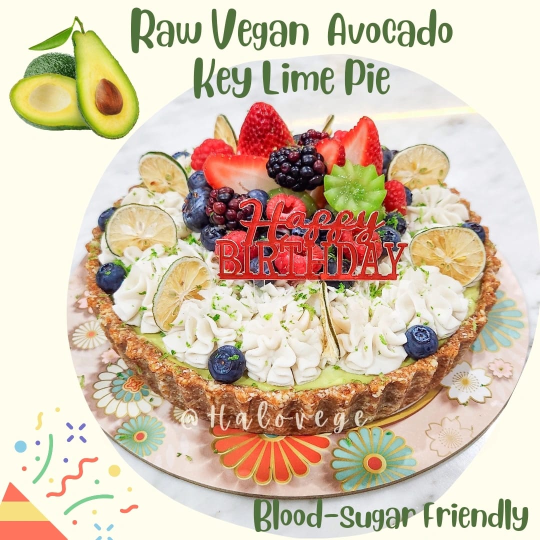 D20 Raw Vegan Avocado Key Lime Pie