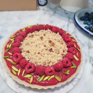 D20 Raspberry Crumble Cheesecake