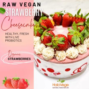 Raw Vegan Strawberry Cheesecake
